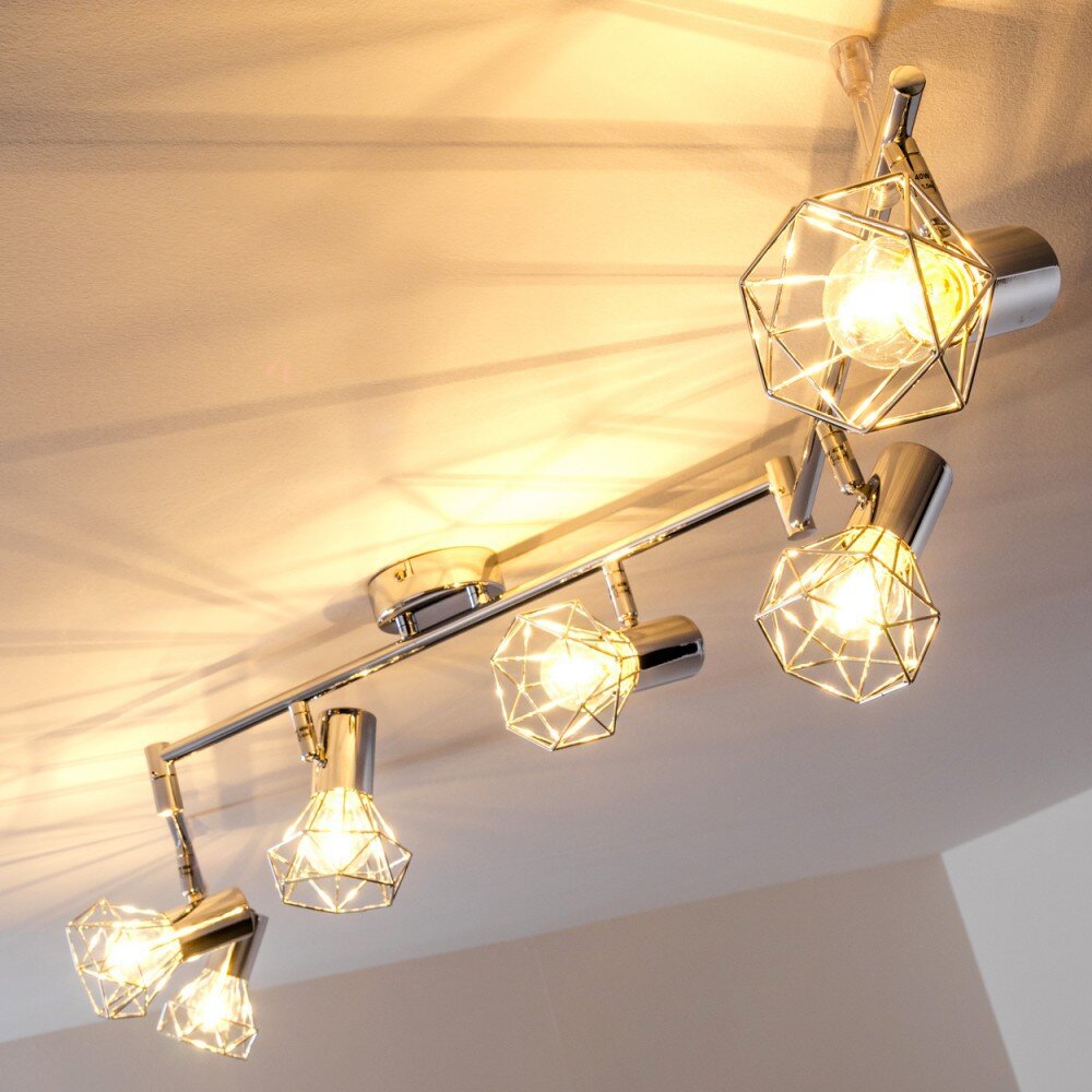 Annai Lámpara de techo Cromo, 6 luces main product photo