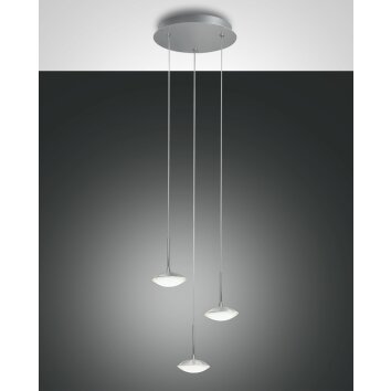 Fabas Luce Hale Lámpara Colgante LED Aluminio, 3 luces