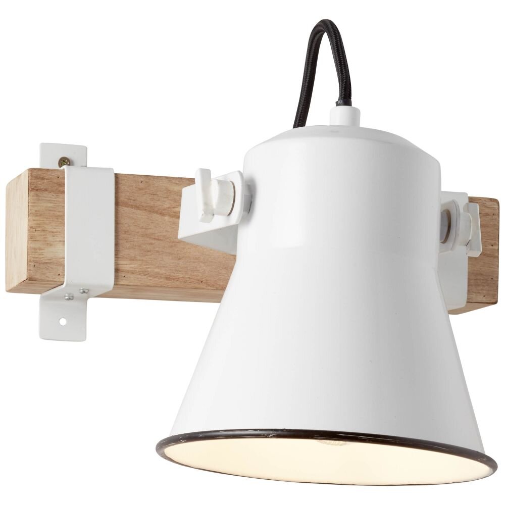 Brilliant Plow Foco de pared Madera oscura, Blanca, 1 luz main product photo