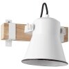 Brilliant Plow Foco de pared Madera oscura, Blanca, 1 luz