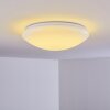 Brighton Lámpara de Techo LED Blanca, 1 luz, Mando a distancia, Cambia de color