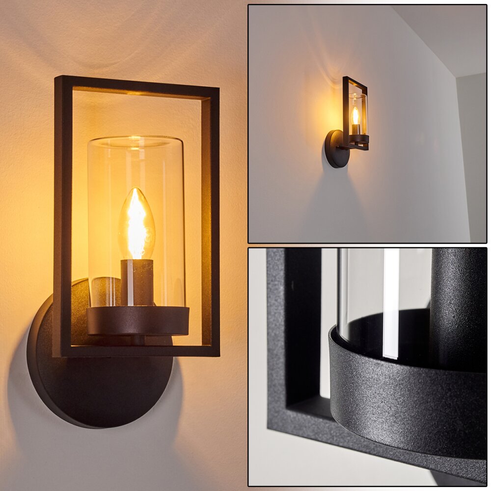 Aplique para exterior Burundi Negro, 1 luz main product photo