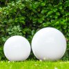 Miau Bolas luminosas para exterior Blanca, 2 luces