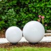 Miau Bolas luminosas para exterior Blanca, 2 luces