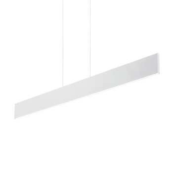 Ideal Lux DESK Lámpara Colgante LED Blanca, 1 luz