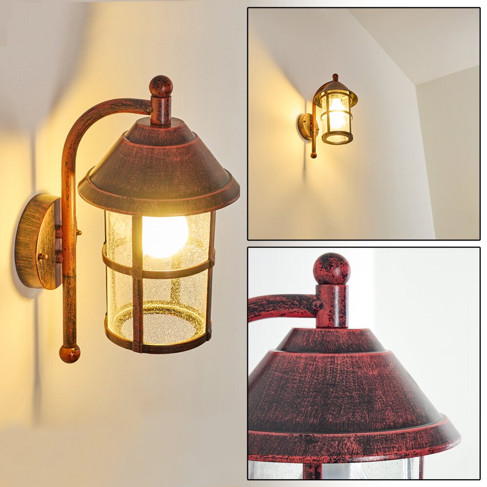 Saicourt Aplique para exterior Rojo, Negro, 1 luz main product photo