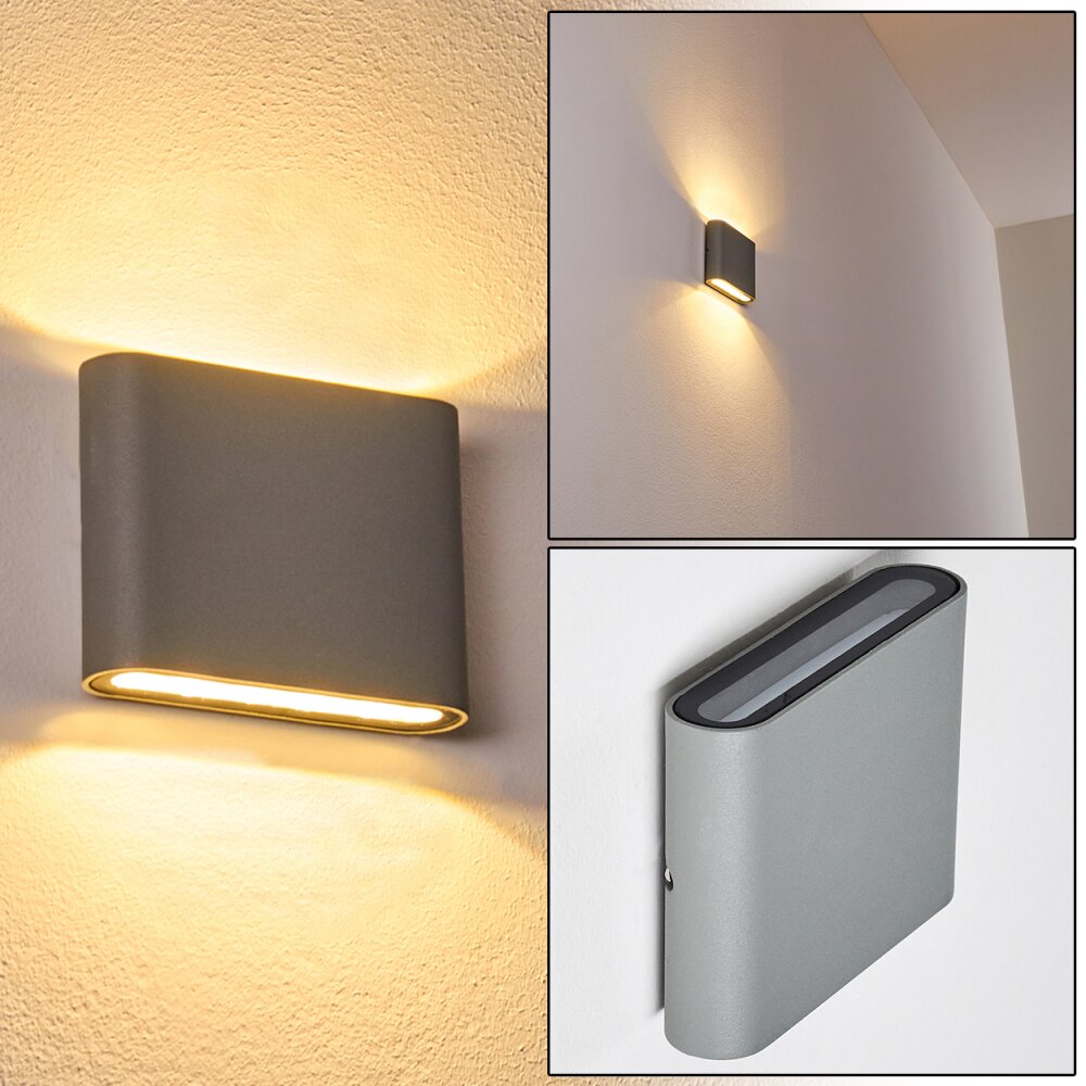Aplique para exterior Tinglev LED Gris, 2 luces main product photo