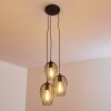 Negril Lámpara Colgante Negro, 3 luces