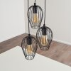 Negril Lámpara Colgante Negro, 3 luces