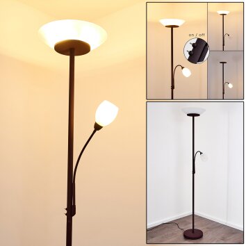 Gismaro Lámpara de Pie Color óxido, 3 luces