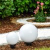 Miau Bolas luminosas para exterior Blanca, 2 luces