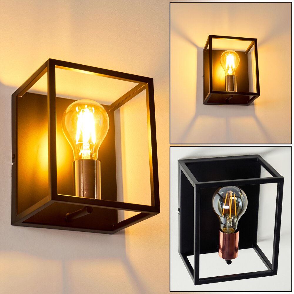Yuhigaoka Aplique Cobre, Negro, 1 luz main product photo