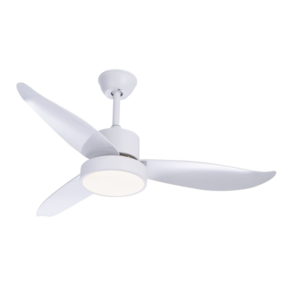 Globo RAMONA Ventilador LED Blanca, 1 luz, Mando a distancia main product photo