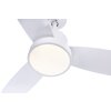 Globo RAMONA Ventilador LED Blanca, 1 luz, Mando a distancia