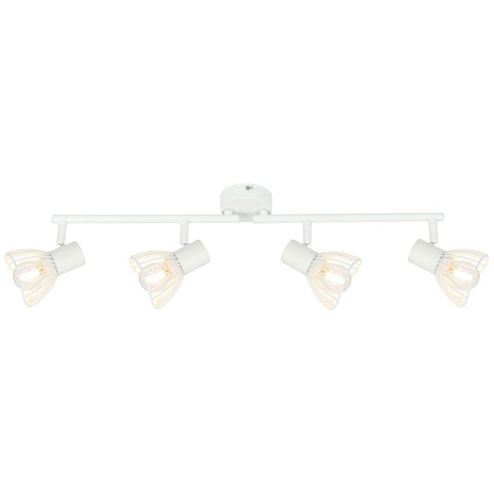 Brilliant Elhi Lámpara de Techo Blanca, 4 luces main product photo