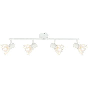 Brilliant Elhi Lámpara de Techo Blanca, 4 luces