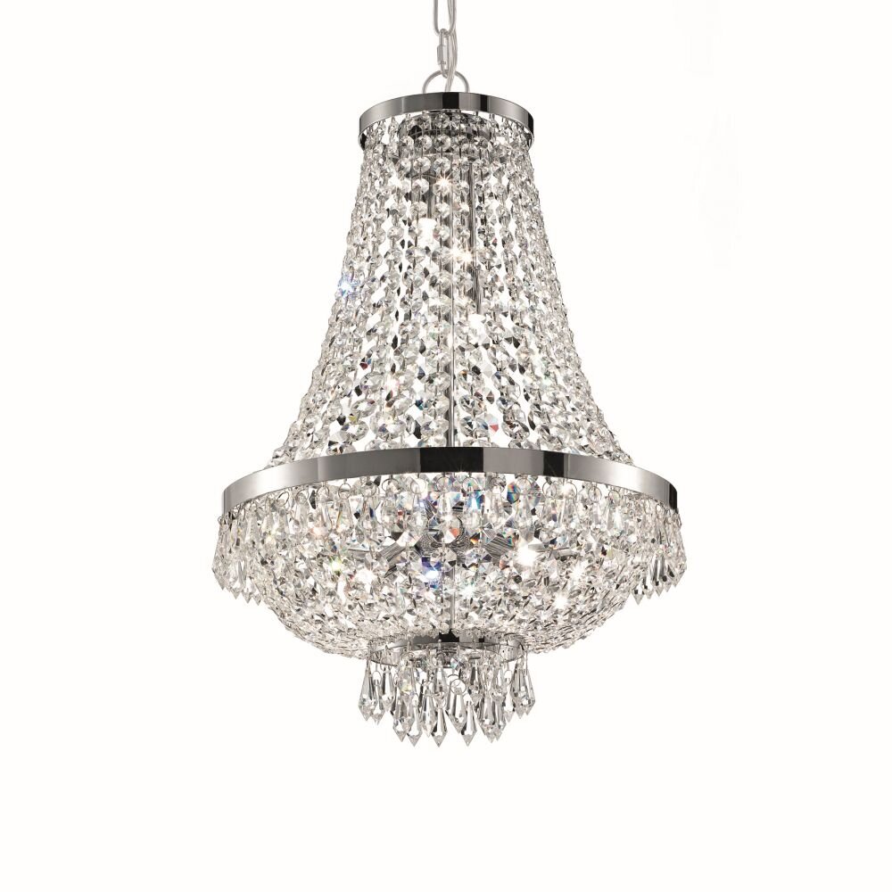 Ideal Lux CAESAR Lámpara Colgante Cromo, 6 luces main product photo