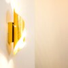 Ogarrio Aplique LED dorado, 2 luces