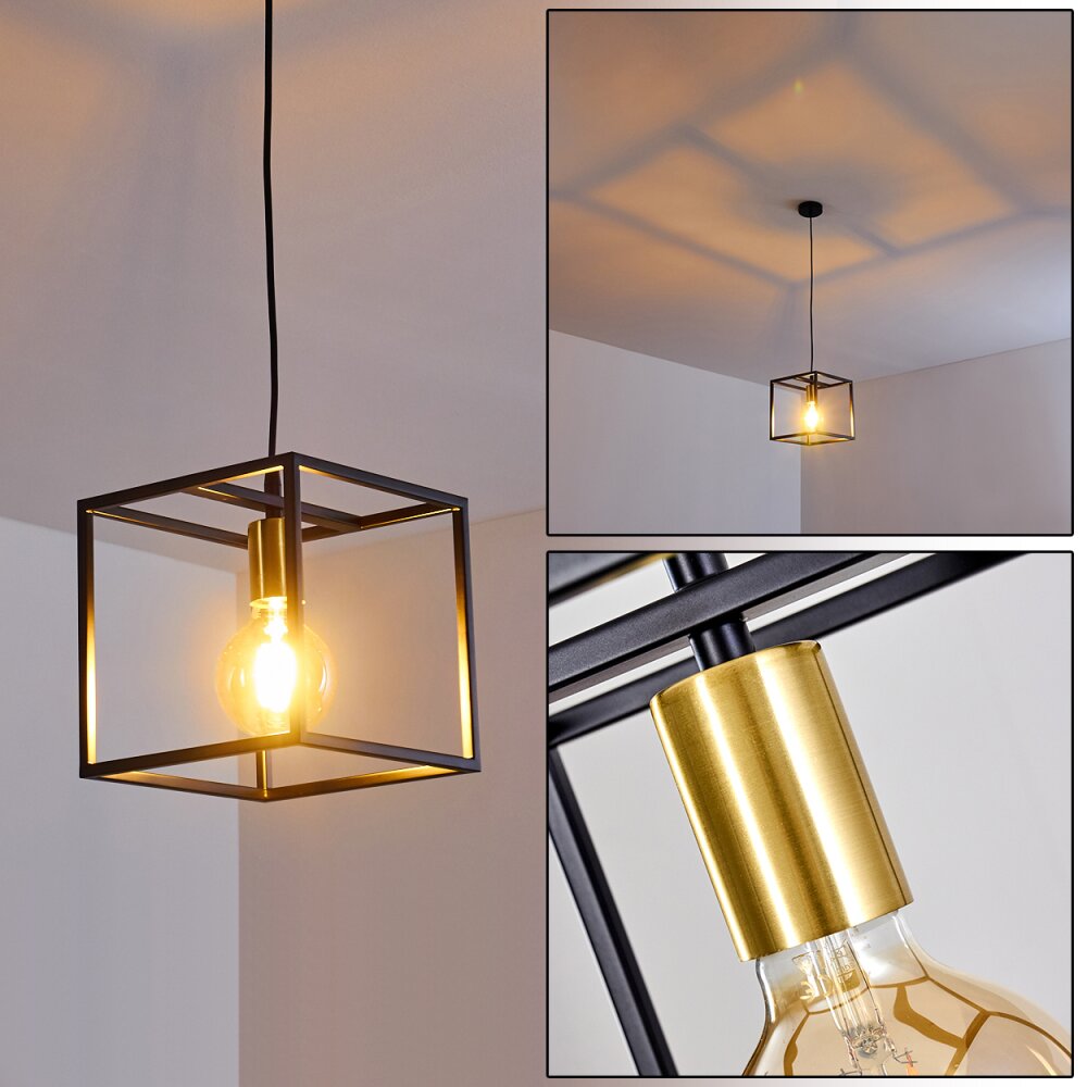 Ibusuki Lámpara Colgante dorado, Latón, Negro, 1 luz main product photo