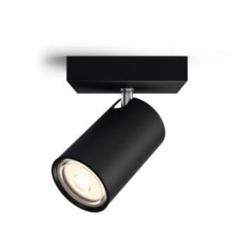Philips Kosipo Lámpara de Techo Negro, 1 luz