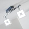 Baramita Lámpara de techo LED Cromo, 2 luces