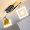 Baramita Lámpara de techo LED Cromo, 2 luces