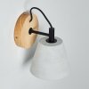 Halltorp Aplique Madera oscura, Negro, 1 luz