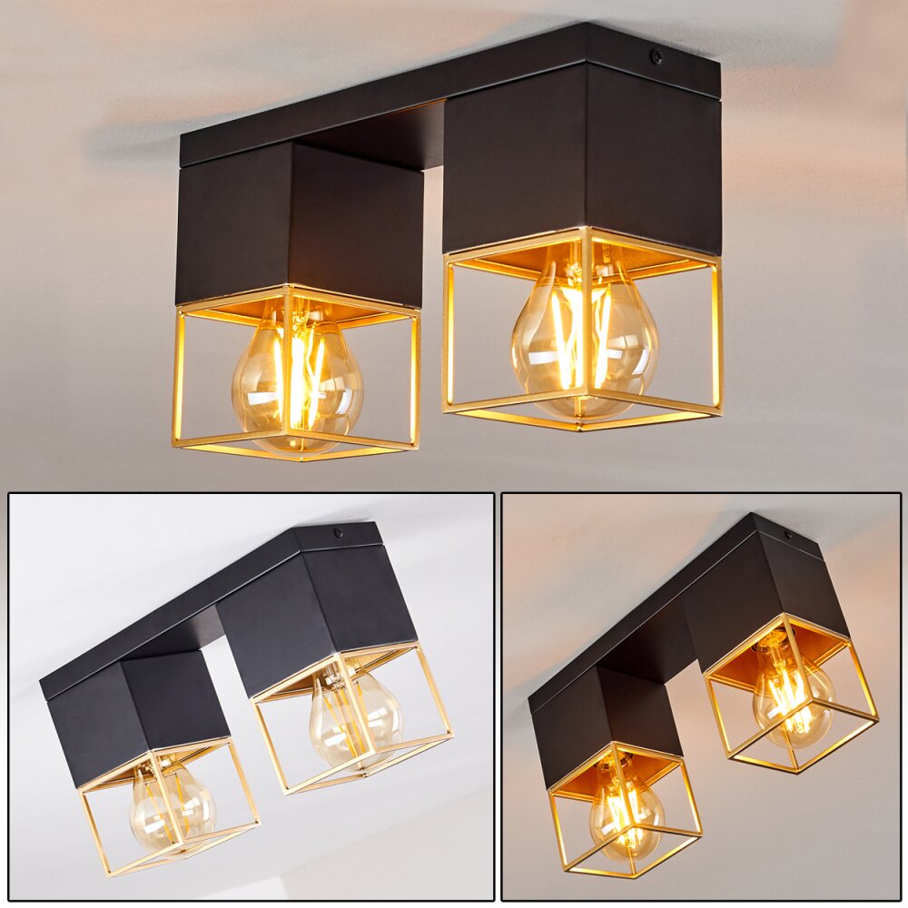 Agawam Lámpara de Techo Negro, 2 luces main product photo
