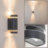 Tagish Aplique para exterior Antracita, 2 luces