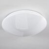 Brighton Star Lámpara de Techo LED Blanca, 1 luz, Mando a distancia, Cambia de color