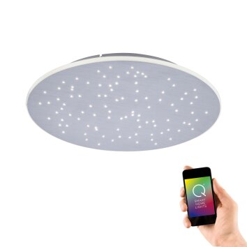 Lámpara de Techo Paul Neuhaus Q-NIGHTSKY LED Aluminio, 1 luz, Mando a distancia