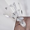 Holar Lámpara de Pie LED Cromo, 6 luces, Cambia de color