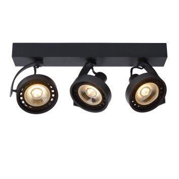 Foco de techo Lucide DORIAN LED Negro, 3 luces