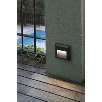 Faro Grant Aplique para exterior LED Antracita, 1 luz