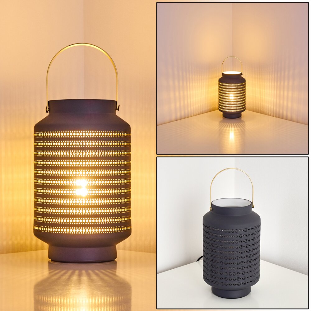 Nakajima Lámpara de Mesa Negro, Blanca, 1 luz main product photo