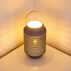Nakajima Lámpara de Mesa Negro, Blanca, 1 luz
