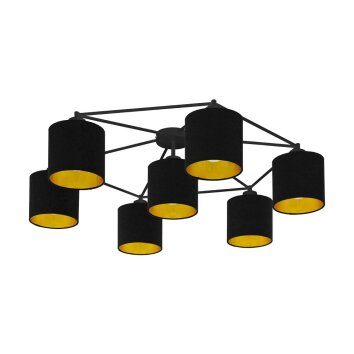 Eglo STAITI Lámpara de Techo Negro, 7 luces