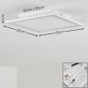 Salmi Lámpara de Techo LED Aluminio, Blanca, 1 luz