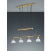 Trio LEVISTO Lámpara suspendida LED Latón, 4 luces