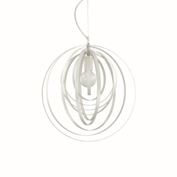 Ideal Lux DISCO Lámpara Colgante Blanca, 1 luz