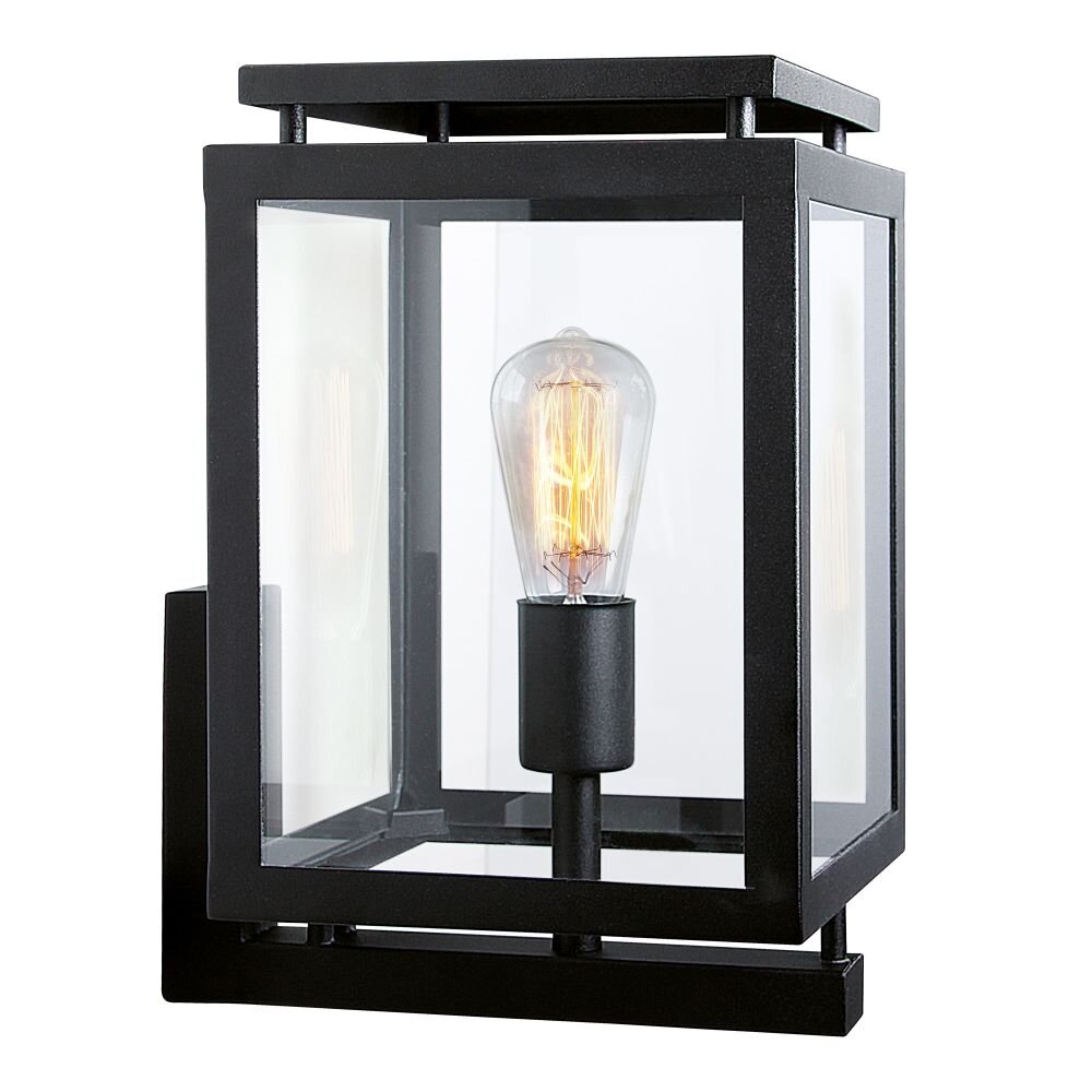 KS Verlichting De Vecht Aplique Negro, 1 luz main product photo