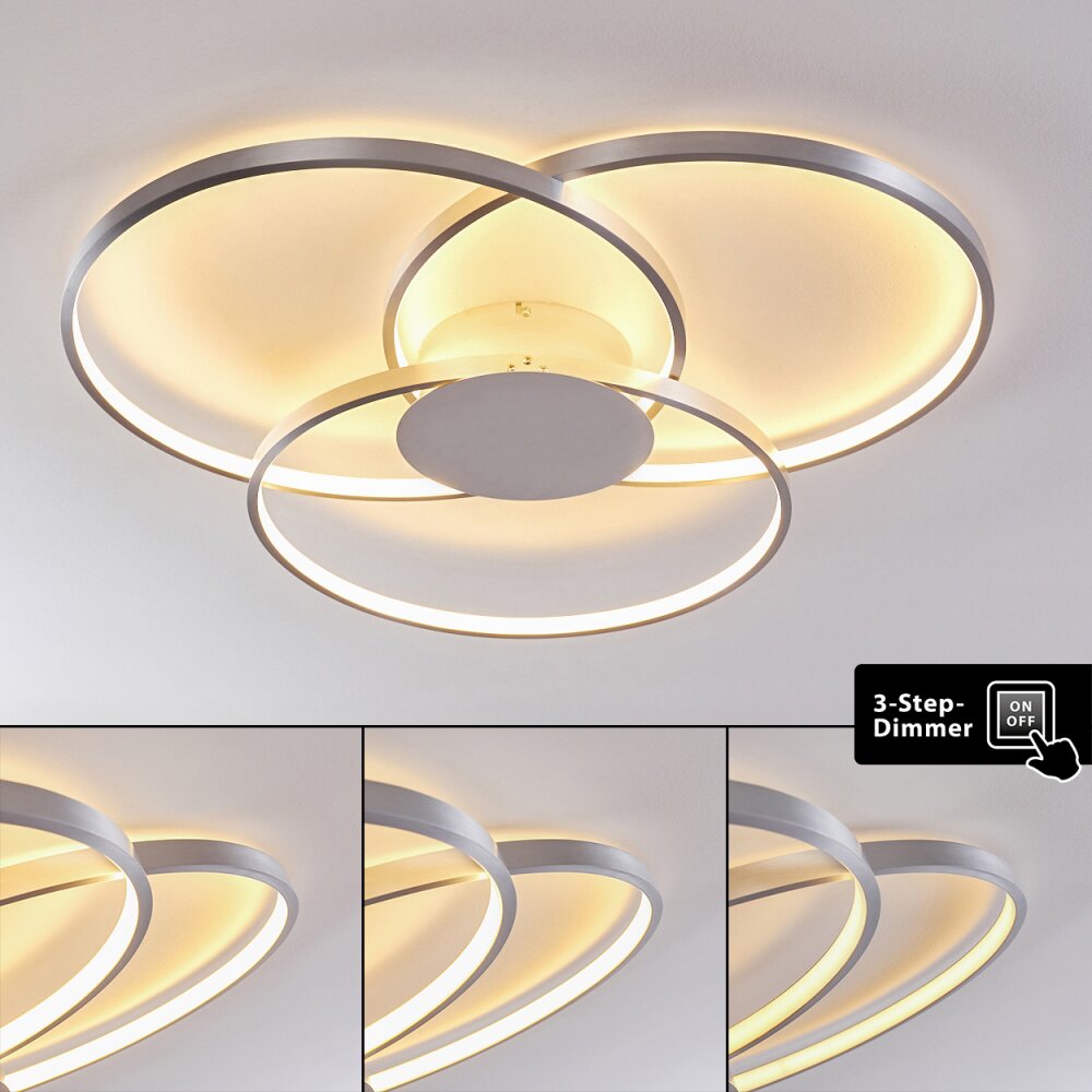 Skanes Lámpara de Techo LED Níquel-mate, 1 luz main product photo