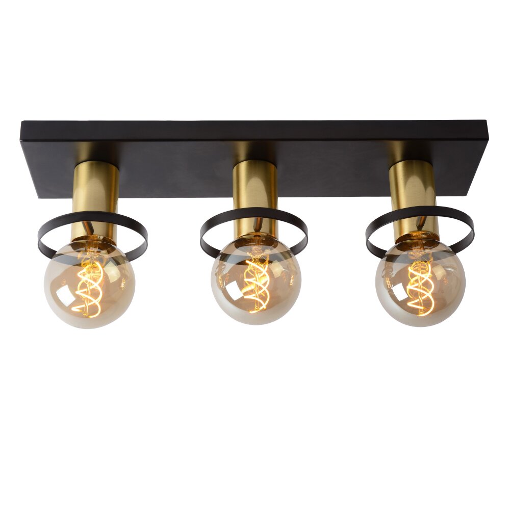 Lámpara de Techo Lucide ANAKA Negro, 3 luces main product photo