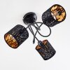 Liared Lámpara de Techo Negro, 3 luces Liared Lámpara de Techo Negro, 3 luces