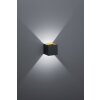 Trio LOUIS Aplique LED Negro, 1 luz