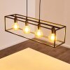 Flambeau Lámpara Colgante Negro, 4 luces