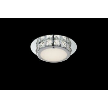 Globo Lámpara de techo LED Cromo, Vidrio, 1 luz Globo Lámpara de techo LED Cromo, Vidrio, 1 luz