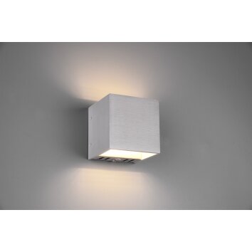 Trio Figo Aplique LED Aluminio, 1 luz, Mando a distancia, Cambia de color