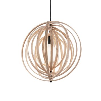 Ideal Lux DISCO Lámpara Colgante Madera clara, 1 luz