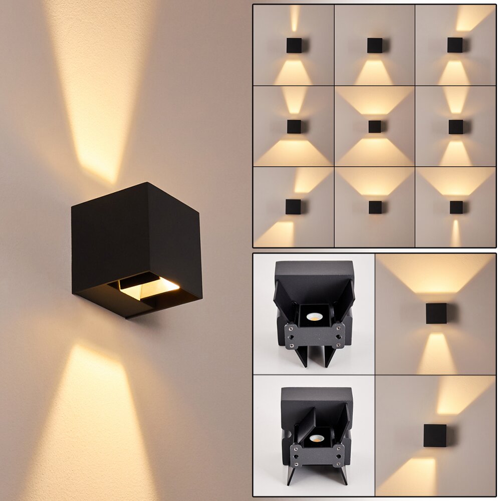 Fauderup Aplique para exterior LED Antracita, 2 luces main product photo